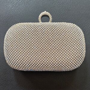 Elegant Silver Clutch Bag